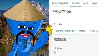 Huggy Wuggy in different language