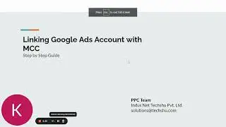 How To Link Google Ads Account With Google Ads Manager/MCC  :Digital Marketing