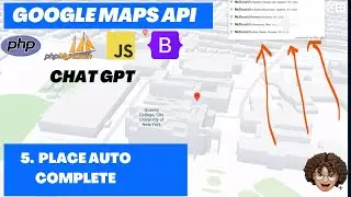 #5. Places Auto Complete in Google Maps API, #googlemaps #places #maps