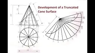 6.3a-Development of a sectioned Cone Surface