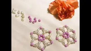 Mini DIY Beading Tutorial: How to Design Flower Pattern with Beads #3