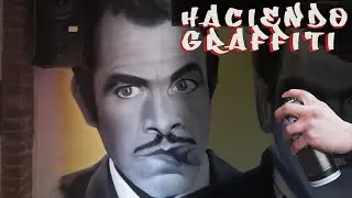 Pintando Mural de Tintán y Cantinflas parte 1