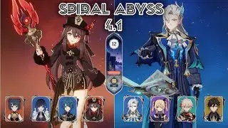 Funerational Hu Tao & Neuvillette Teaser Spiral abyss 4.1 floor 12