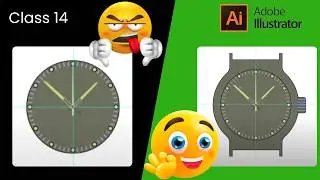 Adobe Illustrator : ESSENTIAL TOOLS for GRAPHIC DESIGNERS | Class 14 Create WRIST WATCH