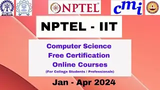 Free Online Certification Courses NPTEL Swayam | IITM