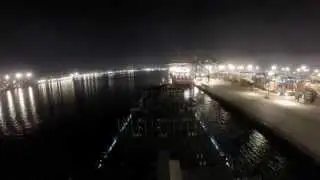 Go Pro - timelapse -  Approaching Santos - Brasil