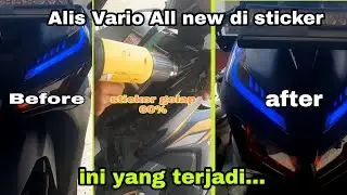 Lampu Alis All New Vario || Cahaya Alis sebelum dan sesudah di Sticker