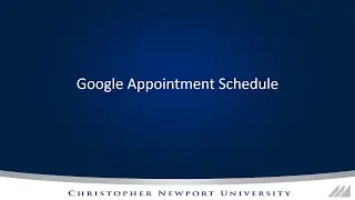 Google Appointment Scheduling