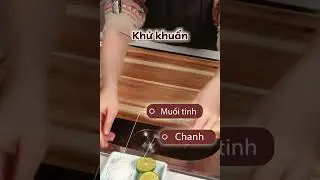 Khử khuẩn bền mặt thớt sau một thời gian sử dụng #chefstudio #dogiadungnhabep #teakwood #thotgo