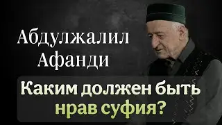 Абдулжалил Афанди. Каким должен быть нрав суфия?