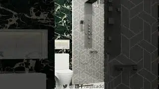 Washroom Unit Interior Design #design #shortvideo #shorts