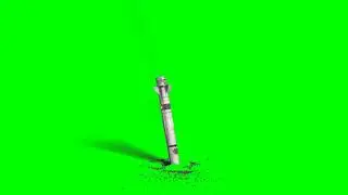 Missle explosion green screen effect
