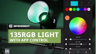The ULTIMATE video light! (with App control) - BRESSER 135RGB COB LIGHT