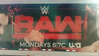 WWE MONDAY NIGHT RAW. Simi Trucks pulled in to Evansville