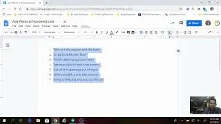 Google Docs: Add Numbers and Prefixes to Lists