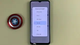 How to change keyboard height on Realme C35 Android 11