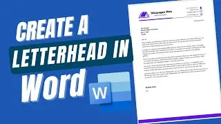 How to Create a Business Letterhead in Word | Letterhead Template Design