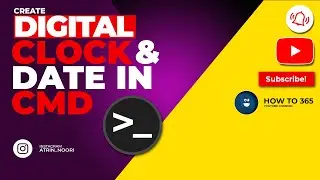 Clock and Date in CMD | Microsoft Windows 10