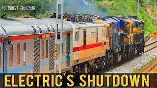 Diesel Locomotives Shut the Electrics down |  Diverted Train Videos | Indian Railways
