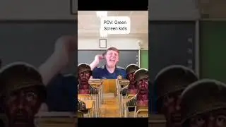 pov green screen kids #funny #fyp #shorts
