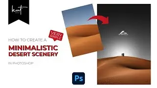 How to create a  minimalistic desert scenery (incl. a tip how to get rid of banding)