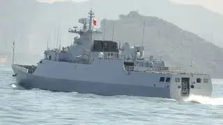 666 宿遷艦 Suqian (Chinese People's Liberation Army Navy)Type 056A Corvette 中國海軍--056A型飛彈護衛艦 回航昂船洲海軍基地