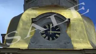Chimes, watch Peter and Paul fortress. St. Petersburg. 4K.