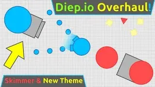 DIEP.IO SKIMMER UPDATE & NEW THEME!! - Diep.io New Tank & Theme Gameplay!!