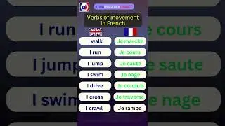 Verbs of Movement in French 🐌