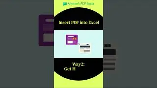 📈Elevate your productivity! Watch our new video to discover 3 simple ways to insert PDF into Excel!