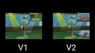 (Sparta Venom Remix) Sqidward - This is idiotic Sparta Venom Remix Comparison (V1/V2)