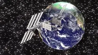 Blender ISS (International Space Station) and Earth Loop Video Animation | Original Music