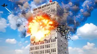 Kinetic Bombardments Destroy Building - Teardown
