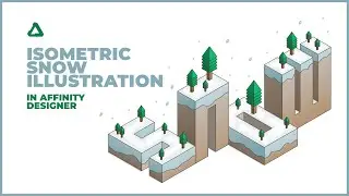 A Simple Isometric Snow Illustration in Affinity Designer | Speed Art