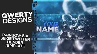 FREE Rainbow Six Seige Twitter Header Template!