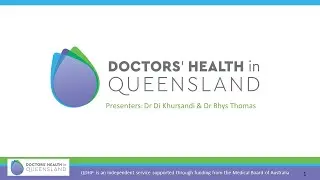 Doctor's Health in Queensland (DHQ) - Medical Intern Presentation