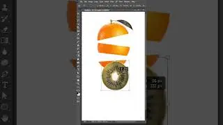 Orange kiwi Manipulation in photoshop