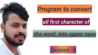 Java program to convert first character of every string to Upper case