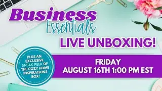 August Business Essentials Unboxing