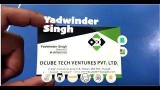 Creating Augmented Reality Business Cards with - Dcube Technologies
