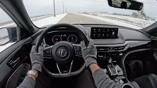 2022 Acura MDX A-Spec SH-AWD - POV Snowy Drive