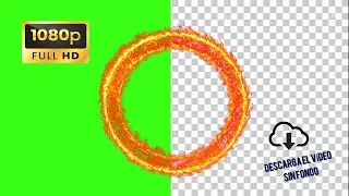 Efecto especial anillo de fuego green screen chroma key 1080 ¡Descarga el vídeo sin fondo!