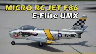 Micro JET RC PLANE! E-Flite UMX F86 Sabre 30mm EDF Review, 地平线模型30涵道小尺寸像真机F86战斗机测评