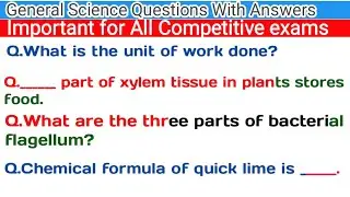 Top 10 Gk Questions||General Science Questions||General knowledge Question and Answer In English