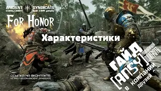 For Honor – Характеристики (Гайд) ANSY