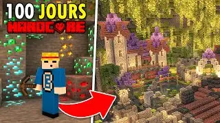 J'ai survécu 100 jours dans UN MONDE CAVERNE sur Minecraft Hardcore !