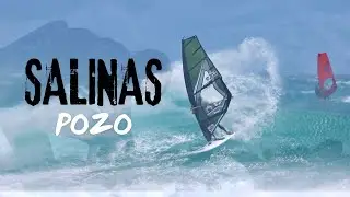 Nuclear wind in Salinas Pozo. Some wave riding action.