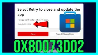 FIX Microsoft Store Error Code 0x80073D02 (2025 METHOD)