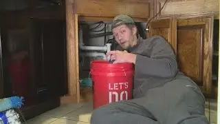 What should you do if your pipes freeze during a winter storm?