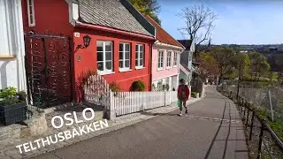 Iconic Streets in Oslo - Telthusbakken // 4K Walking Tour #3